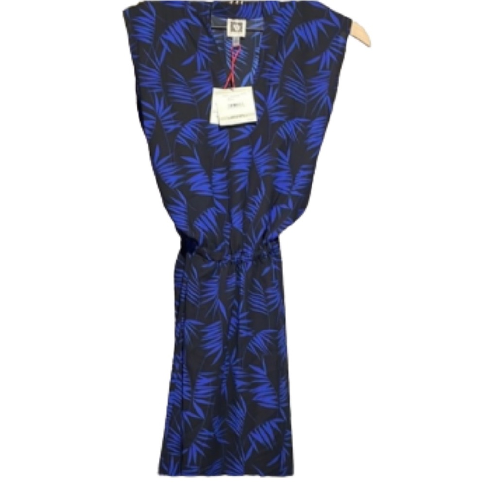 Anne Klein Woman 1X NWT drawstring waist tank dress WITH pockets.